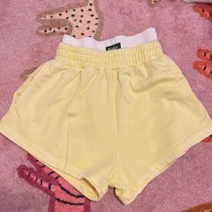 lemonade daily drills boxer style sweat shorts